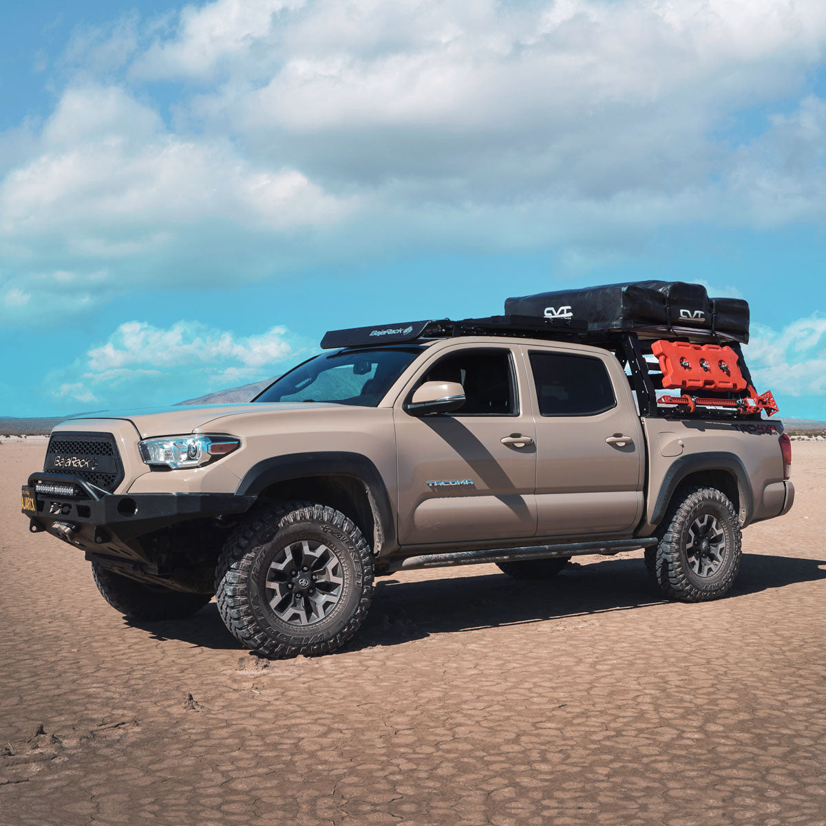 Toyota Tacoma 2017 Roof Rack Utility Flat with Spy Light System