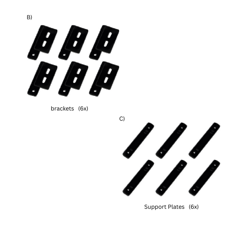 Replacement brackets for 3rd Gen 4Runner Roof Rack - Standard Basket (1996-2002)