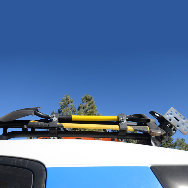 FJ Cruiser 5th Gen TRD PRO 4Runner Roof Rack Axe Shovel Mount