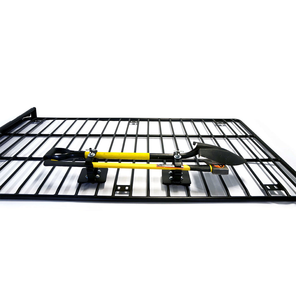 Flat Roof Rack Axe & Shovel Mount | BajaRack – Bajarack Adventure