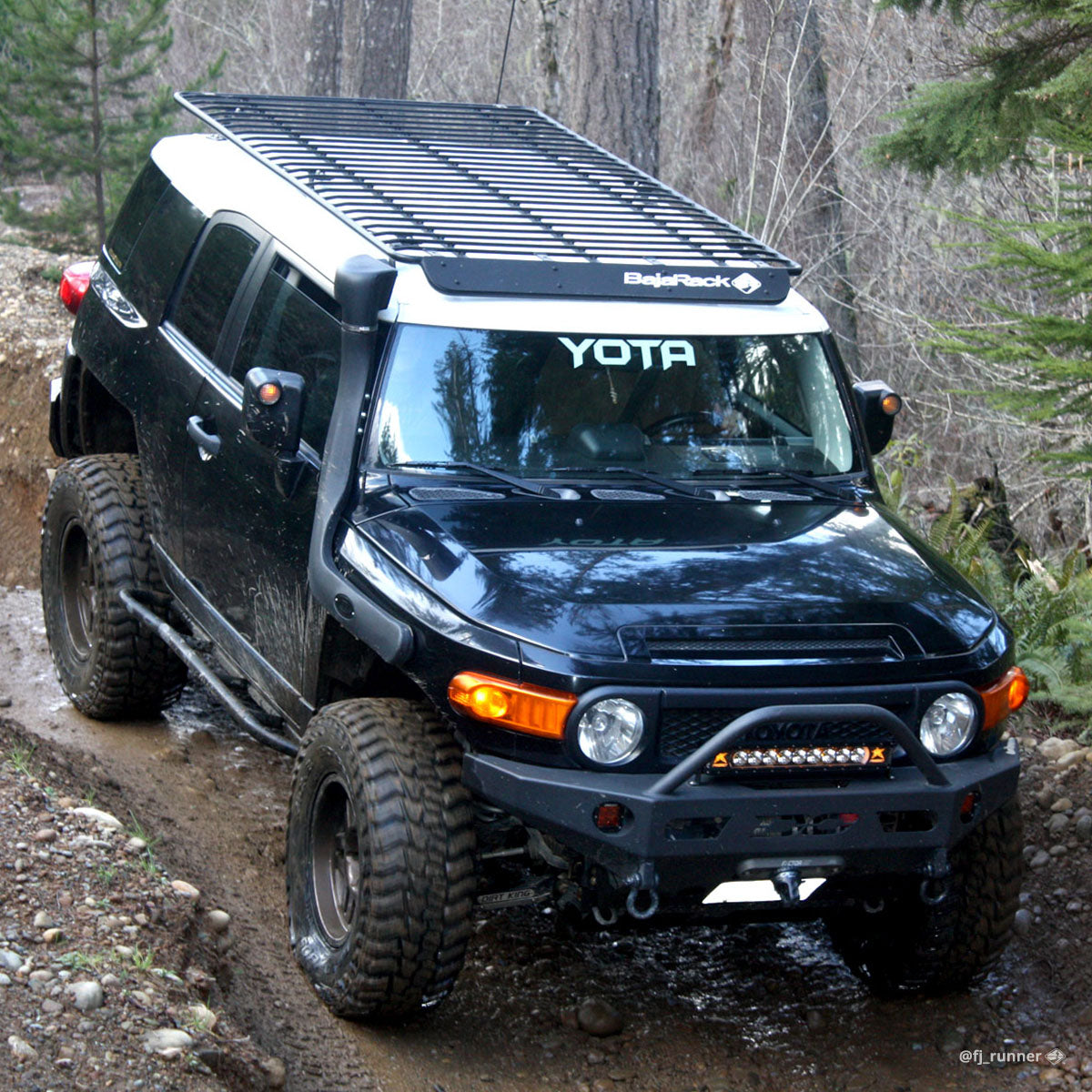 FJ Cruiser Roof Rack - Utility (flat) | BajaRack – Bajarack Adventure ...