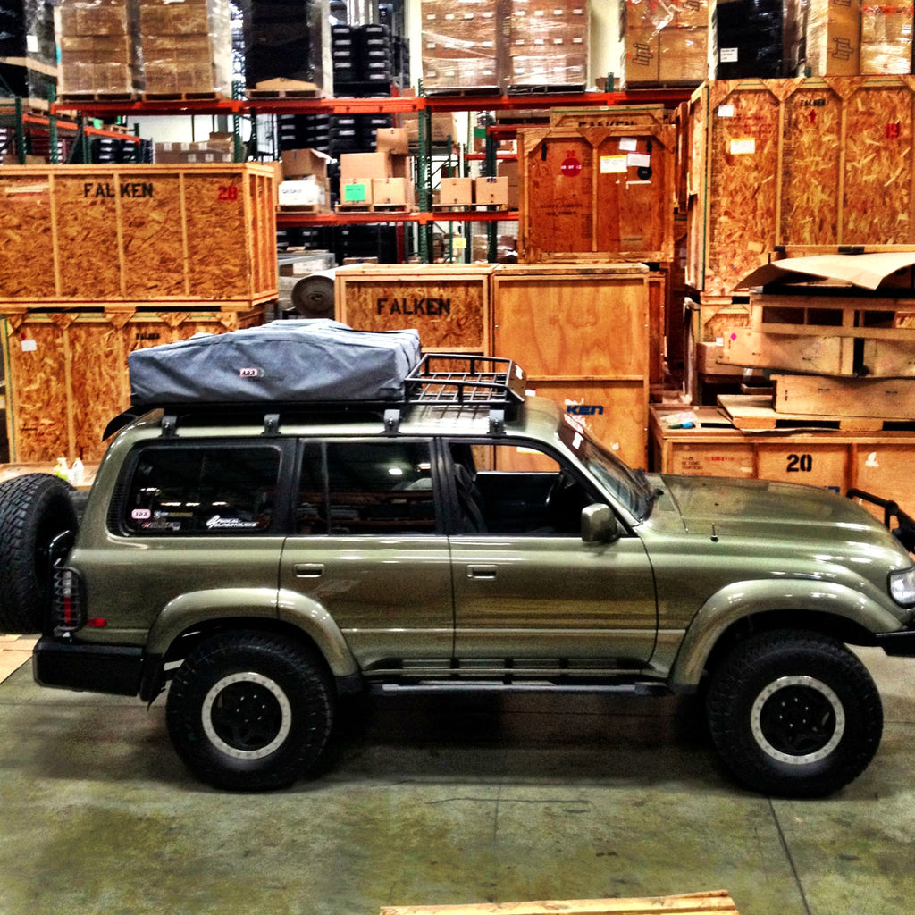 EXP Land Cruiser 80 Series Roof Rack (front basket & rear flat