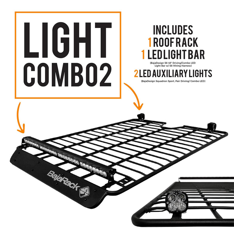 5th Gen 4Runner Roof Rack - Utility with SPY Light System (LED bar not included) (flat)(2010-2023)